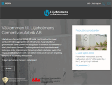 Tablet Screenshot of liljeholmen.com